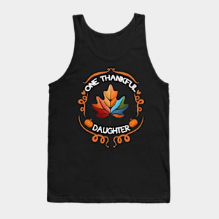 one thankful daughter Autumn leaves Tank Top